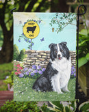 Border Collie Crossing Garden Flag – Decorative Outdoor Yard Flag PPP3030GF