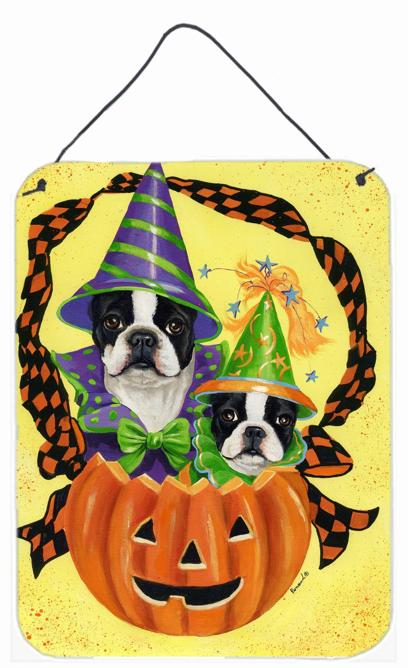 Boston Terrier Halloweenies Wall or Door Hanging Prints PPP3033DS1216