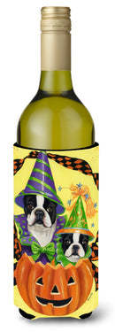 Boston Terrier Halloweenies Wine Bottle Hugger PPP3033LITERK
