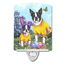 Boston Terrier Easter Bunny Ceramic Night Light PPP3037CNL
