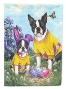 Boston Terrier Easter Bunny Garden Flag – Decorative Outdoor Yard Flag PPP3037GF