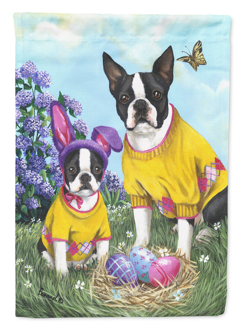 Boston Terrier Easter Bunny Flag Garden Size PPP3037GF