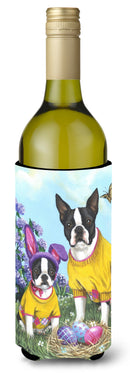 Boston Terrier Easter Bunny Wine Bottle Hugger PPP3037LITERK