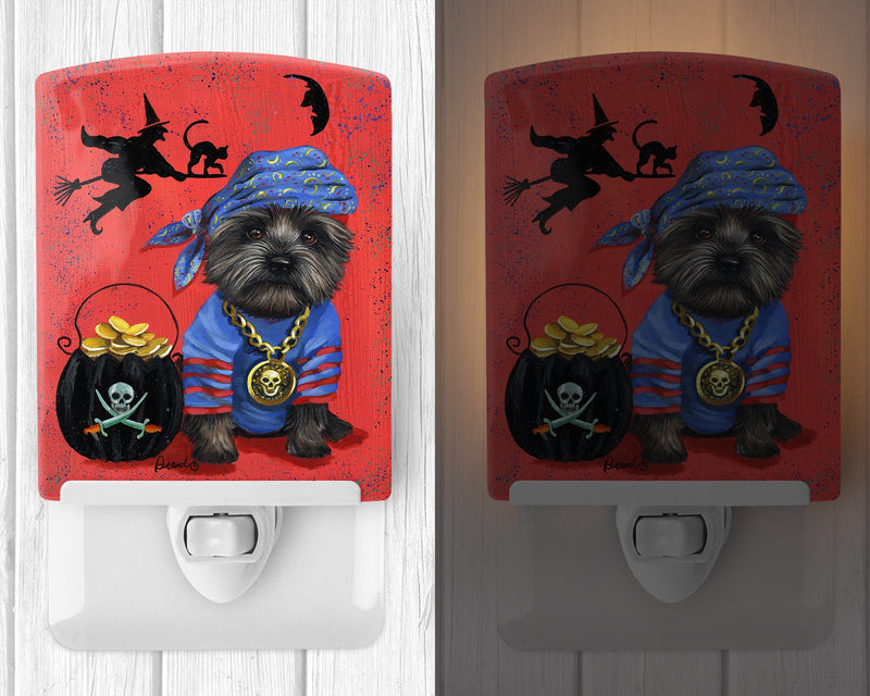 Cairn Terrier Black Pirate Halloween Ceramic Night Light PPP3044CNL
