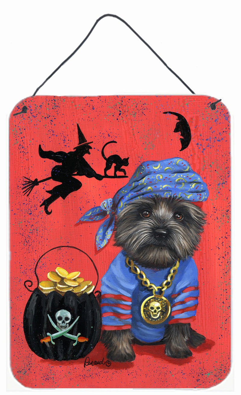 Cairn Terrier Black Pirate Halloween Wall or Door Hanging Prints PPP3044DS1216