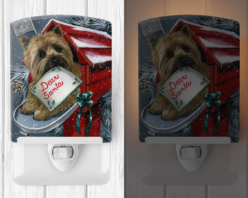 Cairn Terrier Christmas Letter to Santa Ceramic Night Light PPP3054CNL