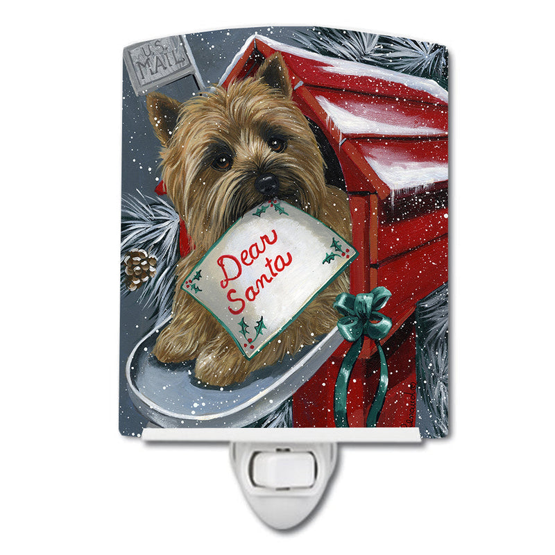 Cairn Terrier Christmas Letter to Santa Ceramic Night Light PPP3054CNL