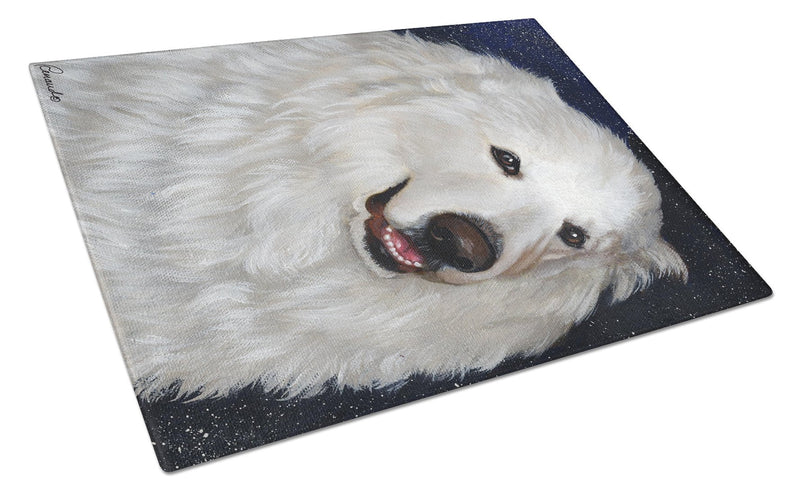 Great Pyrenees Meisha Glass Cutting Boards – Durable, Decorative Kitchen Art Large PPP3104LCB