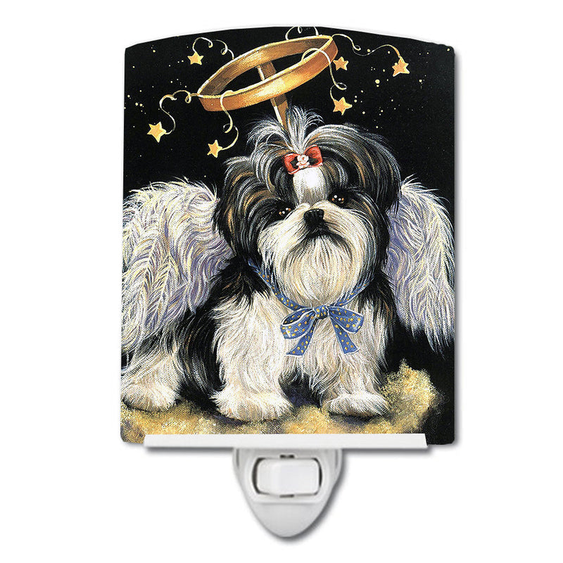 Shih Tzu Christmas Angel Ceramic Night Light PPP3127CNL