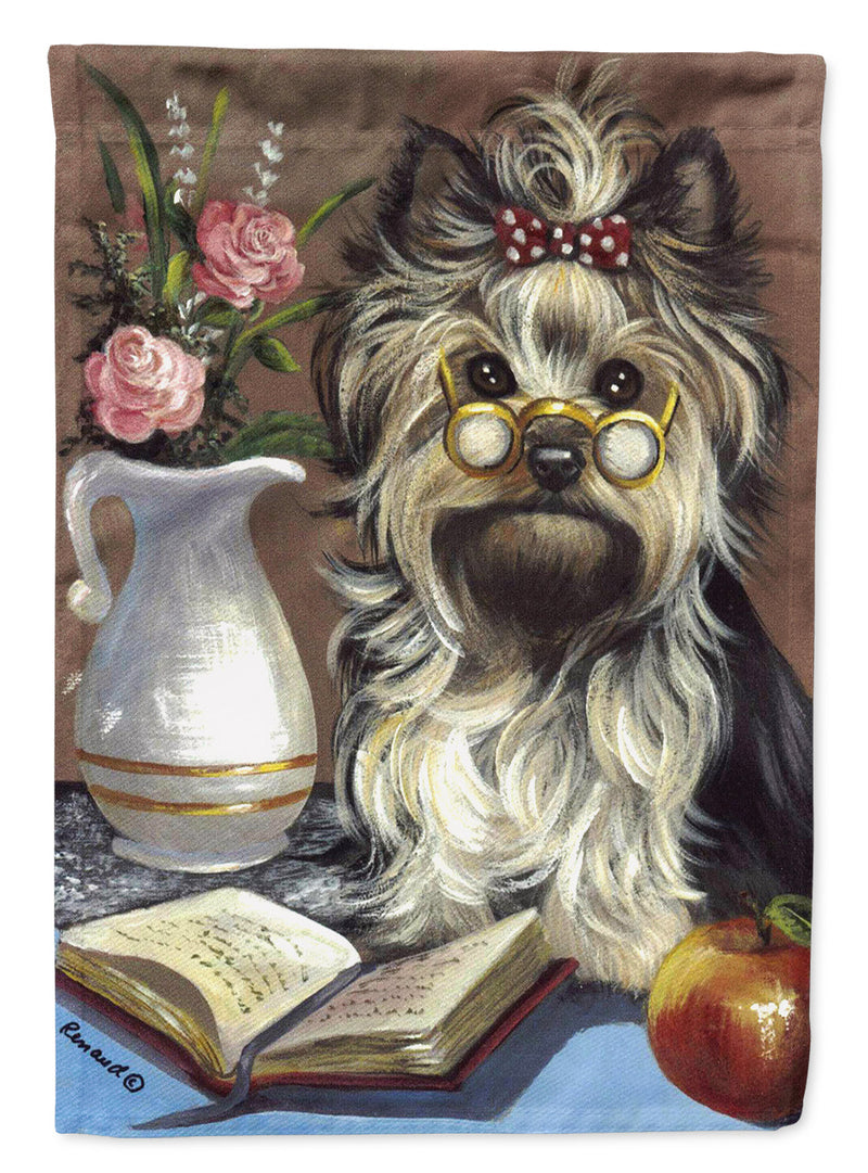 Yorkie Teacher's Pet Flag Canvas House Size PPP3128CHF