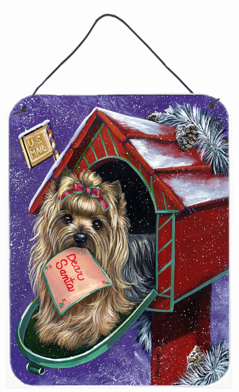 Yorkie Christmas Letter to Santa Wall or Door Hanging Prints PPP3140DS1216