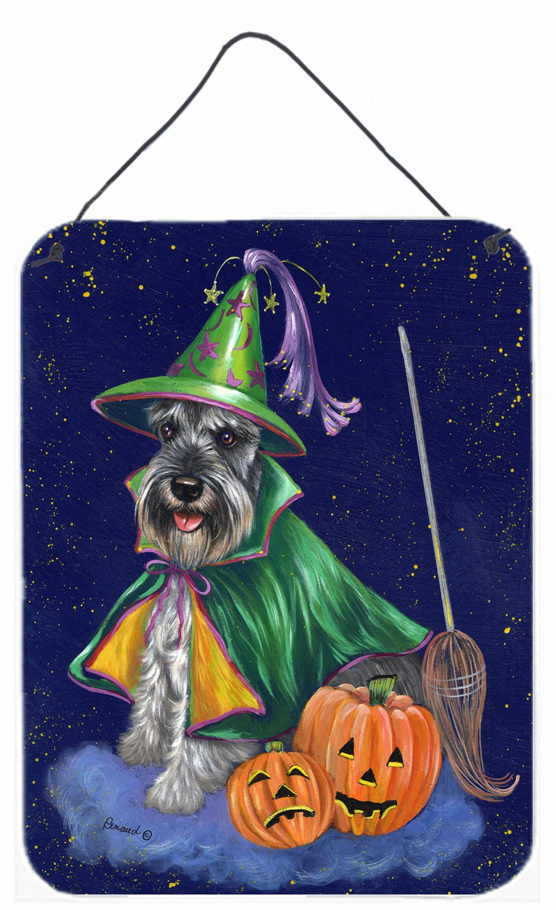 Schnauzer Halloween Good Witch Wall or Door Hanging Prints PPP3159DS1216