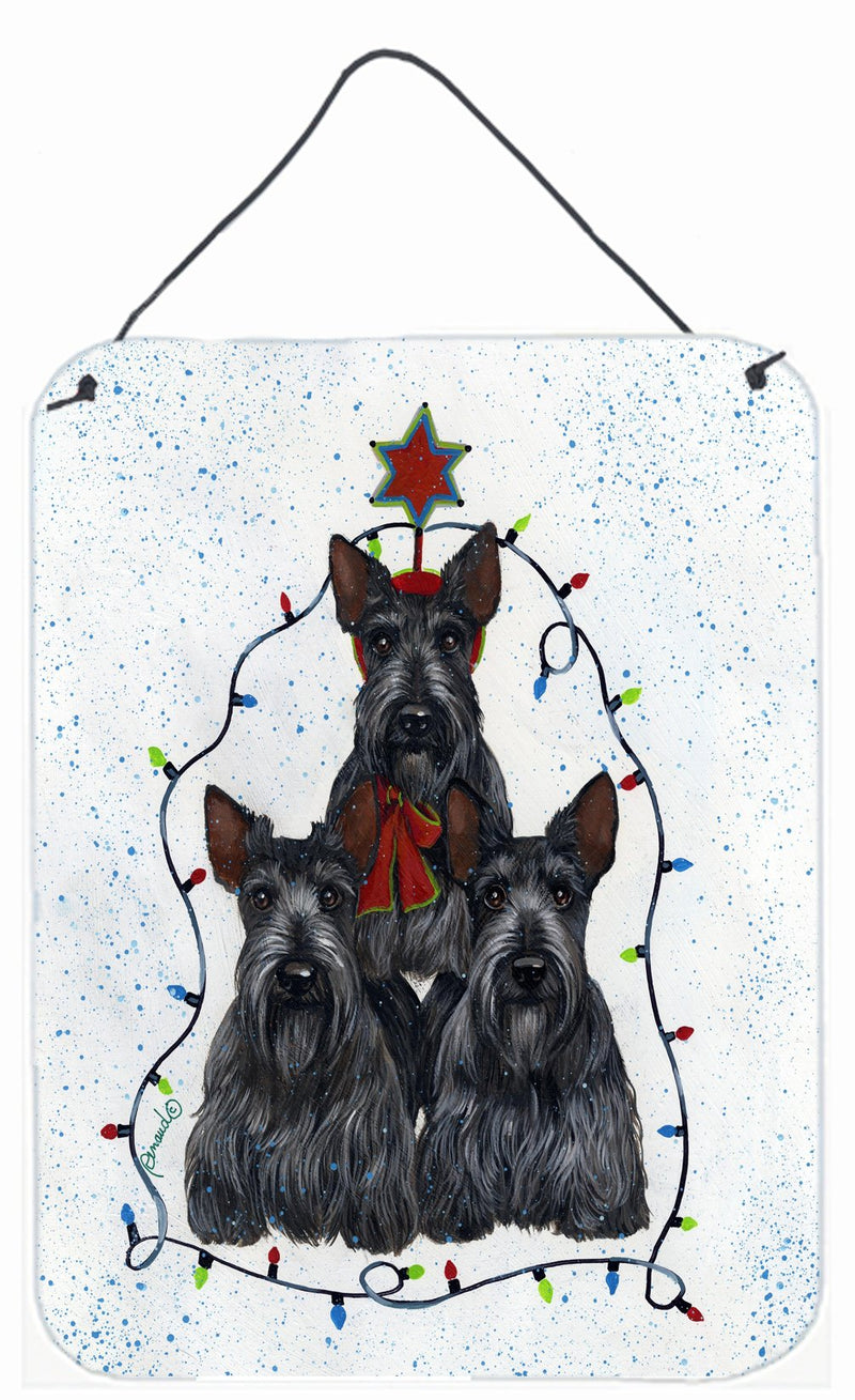 Scottie Christmas Family Tree Wall or Door Hanging Prints PPP3176DS1216