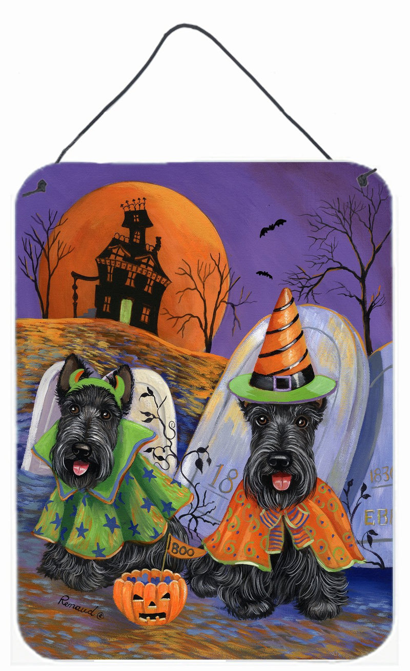 Scottie Halloween Haunted House Wall or Door Hanging Prints PPP3177DS1216