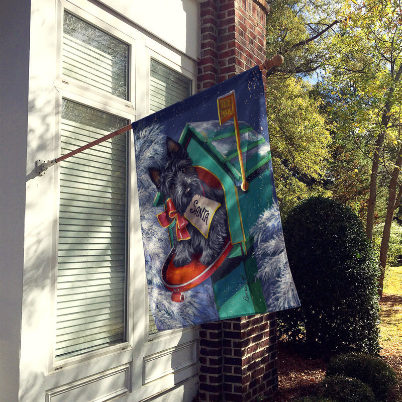 Scottie Christmas Letter to Santa Flag Canvas House Size PPP3178CHF
