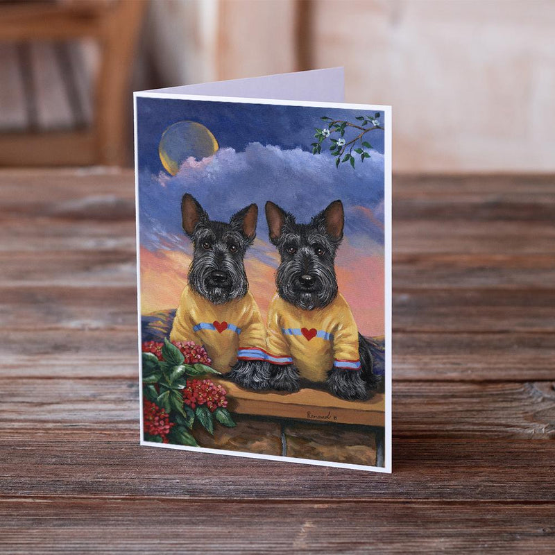 Scottie Soulmates Greeting Cards and Envelopes Pack of 8