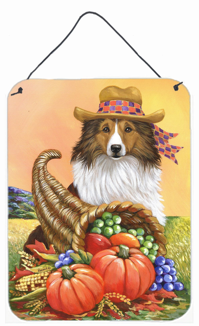 Sheltie Autumn Wall or Door Hanging Prints PPP3185DS1216