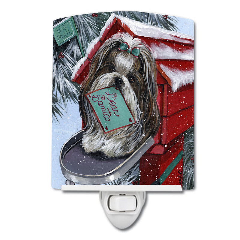 Shih Tzu Christmas Letter to Santa Ceramic Night Light PPP3189CNL