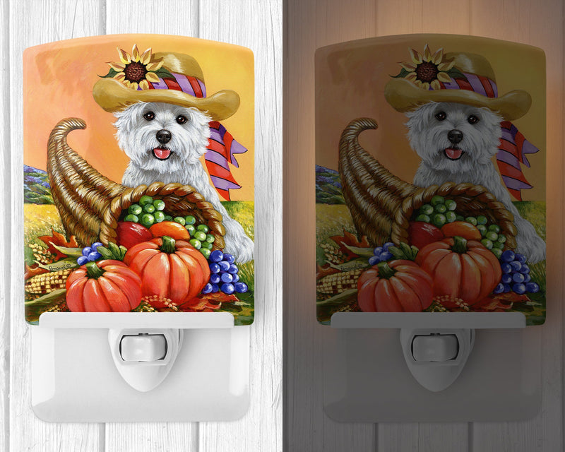 Westie Autumn Ceramic Night Light PPP3200CNL