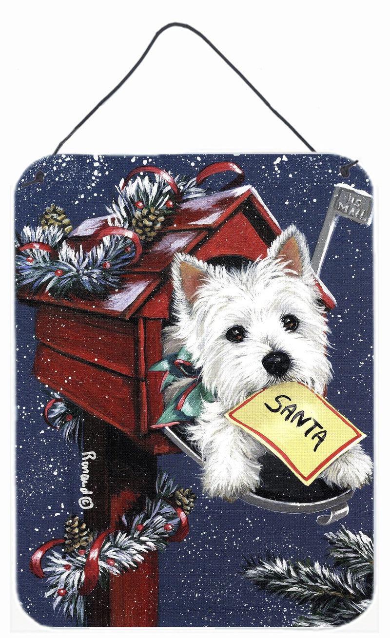 Westie Zoe's Christmas List Wall or Door Hanging Prints PPP3237DS1216