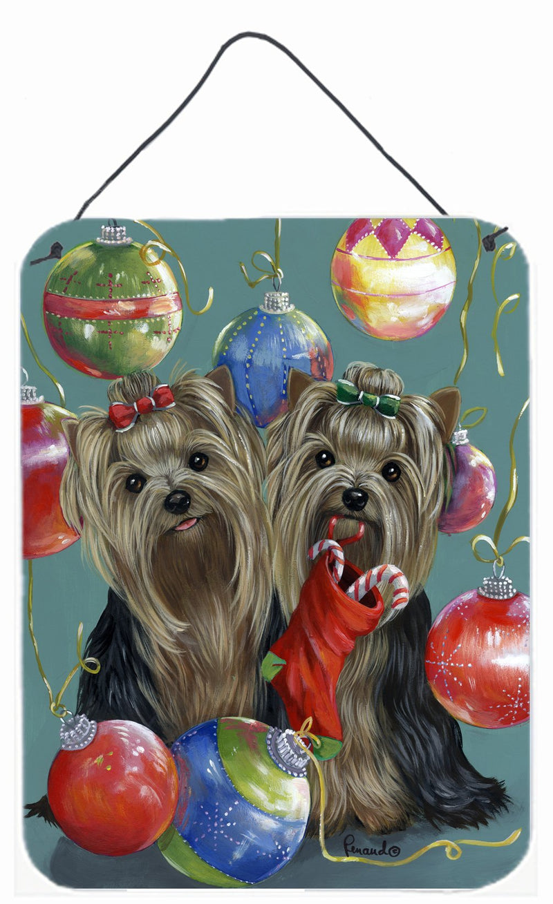 Yorkie Christmas All that Glitters Wall or Door Hanging Prints PPP3239DS1216