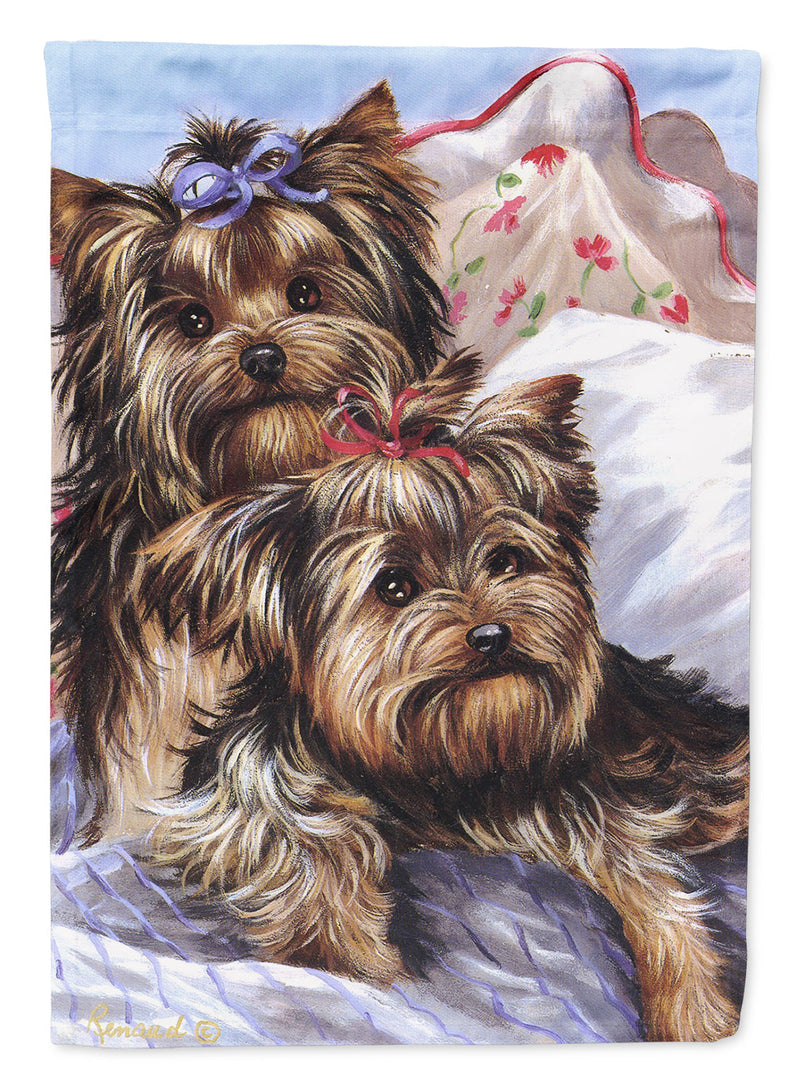 Yorkie Bed Bugs Flag Canvas House Size PPP3240CHF