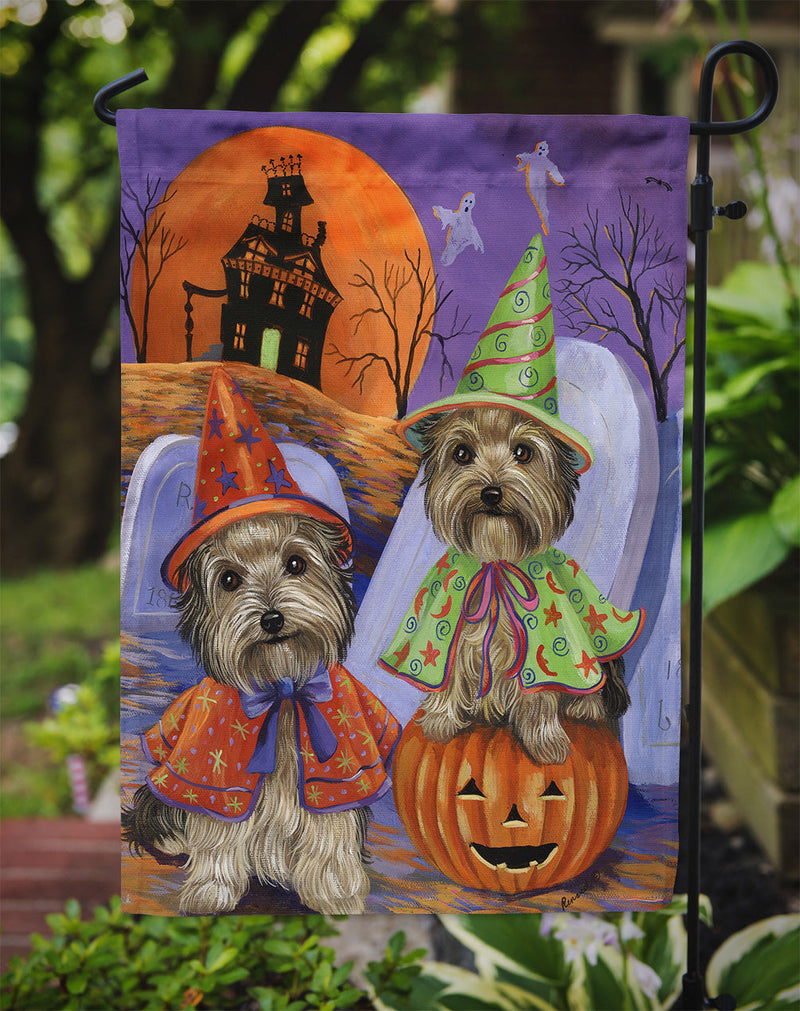 Yorkie Halloween Haunted House Flag Garden Size PPP3241GF