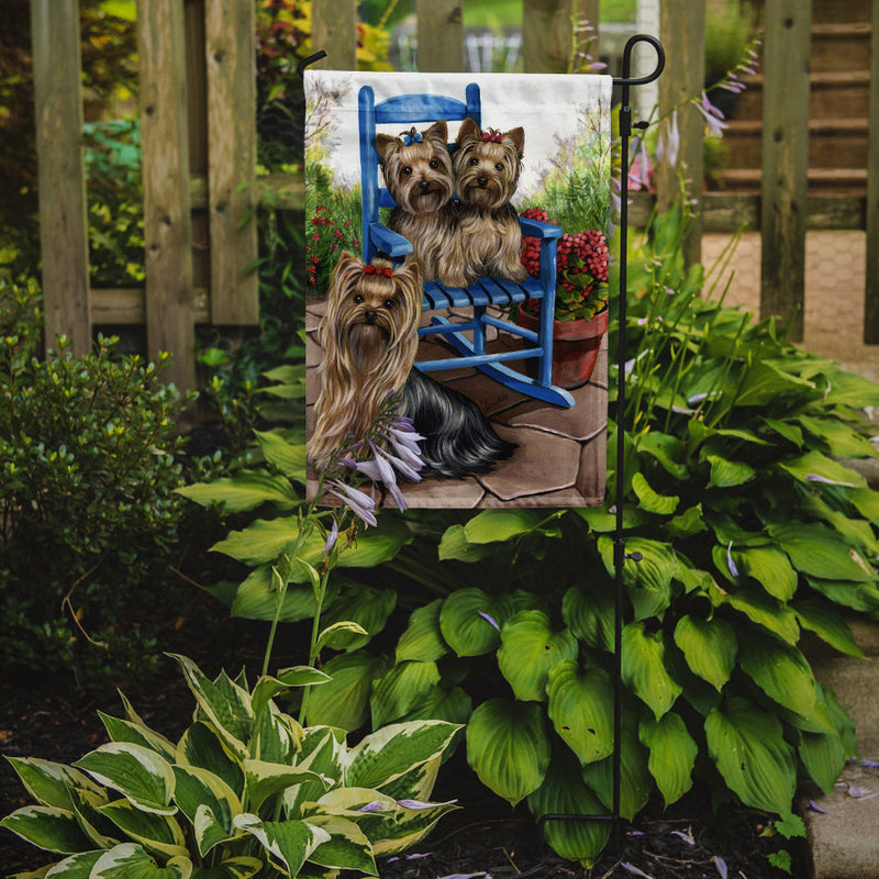 Yorkie Patio Sweethearts Flag Garden Size PPP3242GF