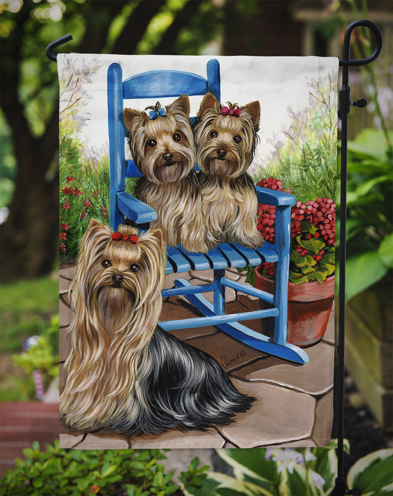 Yorkie Patio Sweethearts Flag Garden Size PPP3242GF