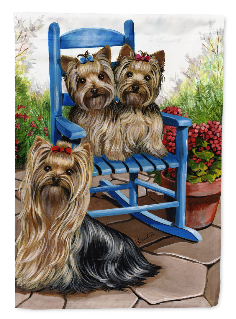 Yorkie Patio Sweethearts Flag Garden Size PPP3242GF