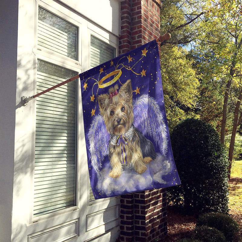 Yorkie Christmas Angel Flag Canvas House Size PPP3243CHF