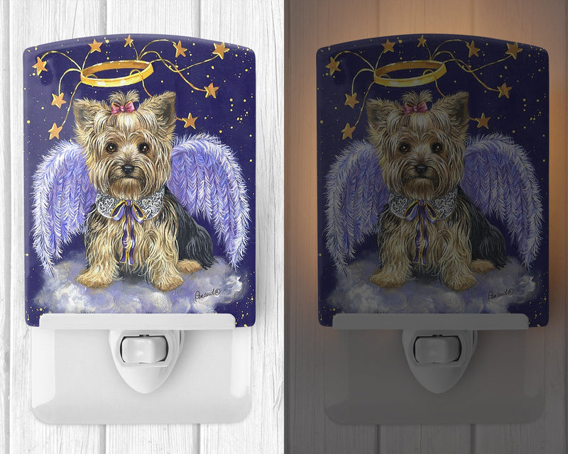 Yorkie Christmas Angel Ceramic Night Light PPP3243CNL