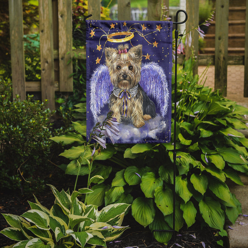 Yorkie Christmas Angel Flag Garden Size PPP3243GF