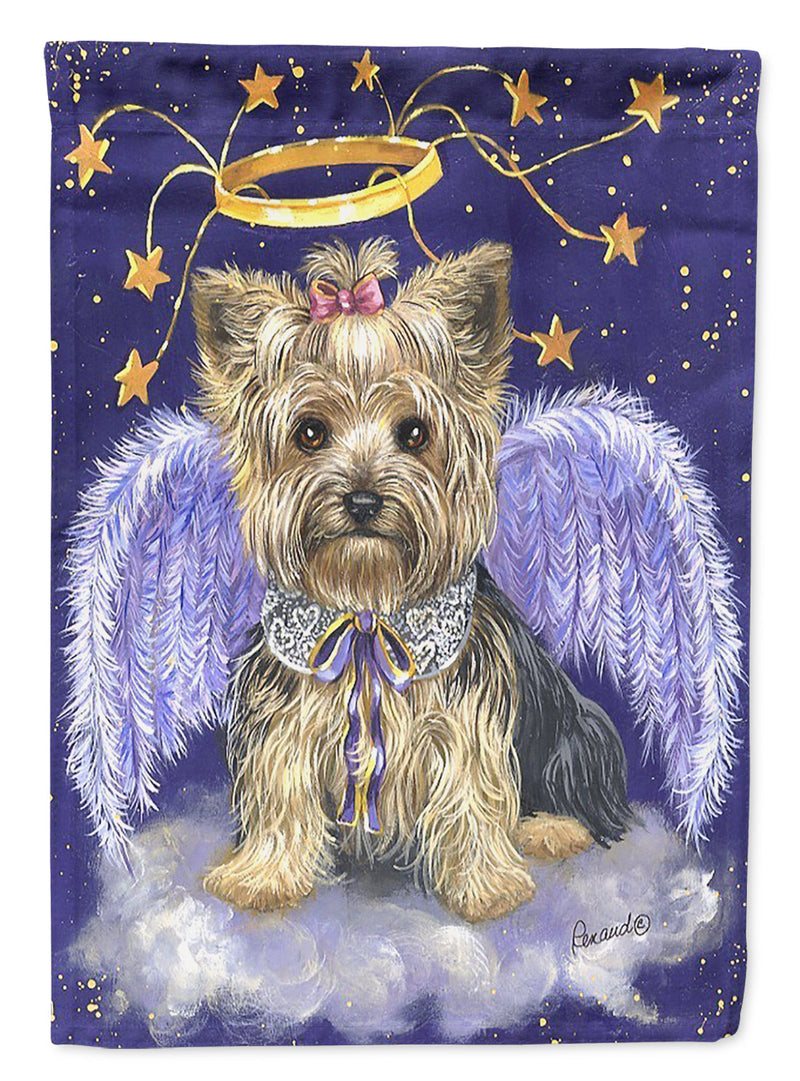 Yorkie Christmas Angel Flag Garden Size PPP3243GF