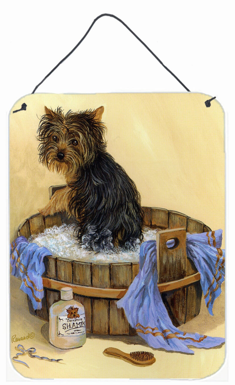 Yorkie Bath Time Wall or Door Hanging Prints PPP3244DS1216