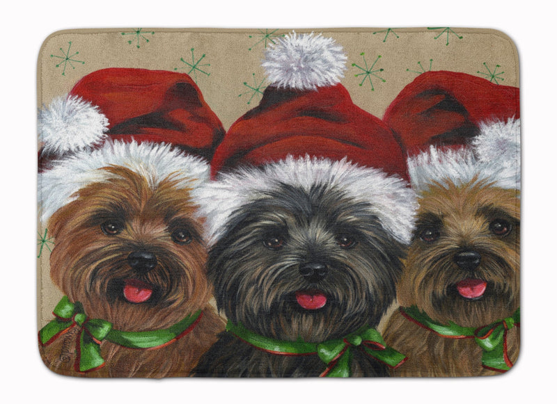 Cairn Terrier Christmas Ceaser and Co Machine Washable Memory Foam Mat PPP3251RUG