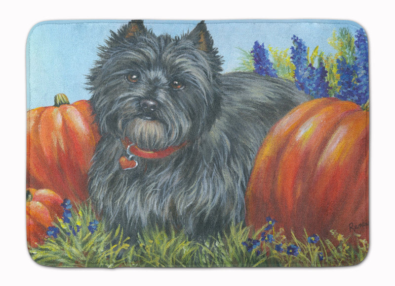 Cairn Terrier Mom's Pumpkins Machine Washable Memory Foam Mat PPP3253RUG