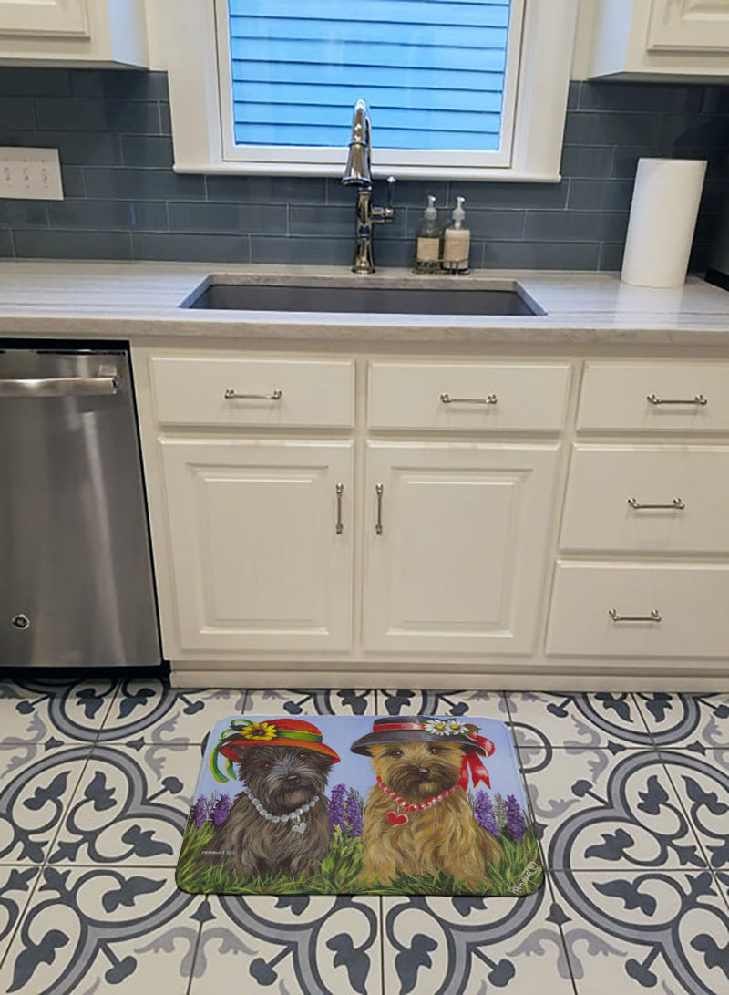 Cairn Terrier Sisters Machine Washable Memory Foam Mat PPP3254RUG