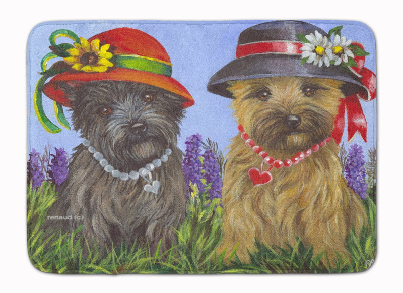 Cairn Terrier Sisters Machine Washable Memory Foam Mat PPP3254RUG