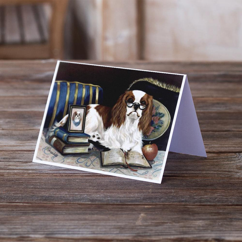 Cavalier Spaniel Perfect Student Greeting Cards and Envelopes Pack of 8