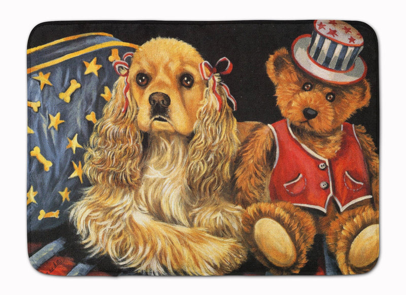 Cocker Spaniel Annie and Henri Machine Washable Memory Foam Mat PPP3256RUG