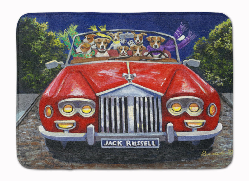 Jack Russell Evening Cruise Machine Washable Memory Foam Mat PPP3262RUG