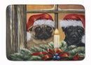 Pug Christmas Anticipation Machine Washable Memory Foam Mat PPP3268RUG