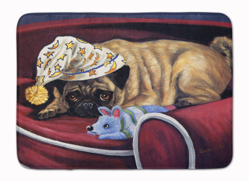 Pug Goodnight Sweetheart Machine Washable Memory Foam Mat PPP3269RUG