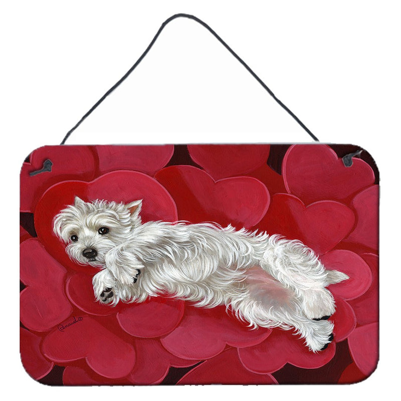 Westie Queen of Hearts Wall or Door Hanging Prints PPP3283DS812