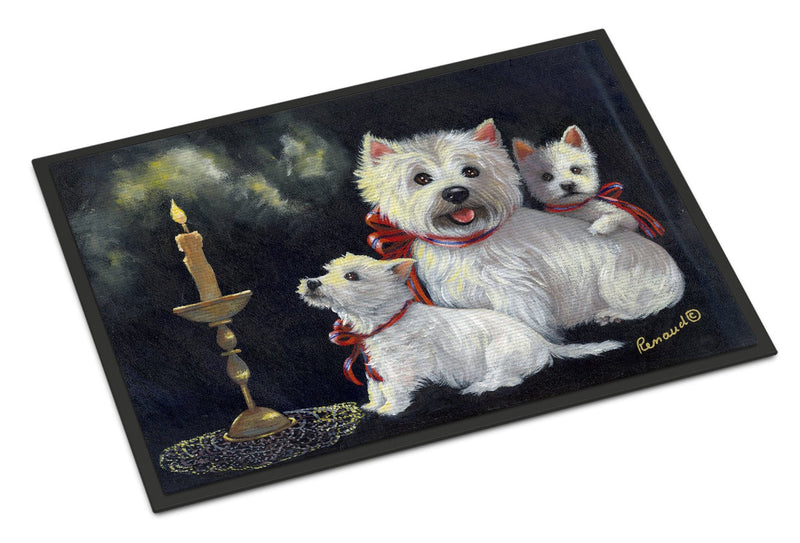 Westie Westie's Aglow Doormat - 24x36 Decorative Floor Mat – Indoor/Outdoor Rug with Artistic Flair PPP3288JMAT