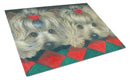 Yorkshire Terrier Yorkie 2 Hearts Glass Cutting Boards – Durable, Decorative Kitchen Art Large PPP3290LCB