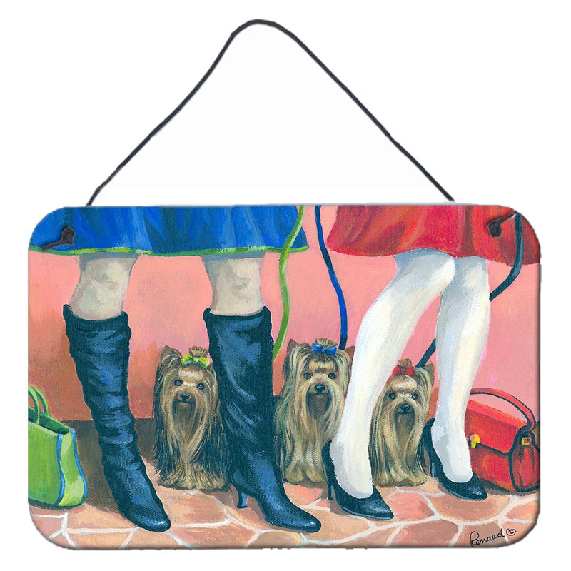 Yorkshire Terrier Yorkie on the Go Wall or Door Hanging Prints PPP3292DS812