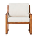 Prenton Modern Solid Wood Outdoor Club Chair