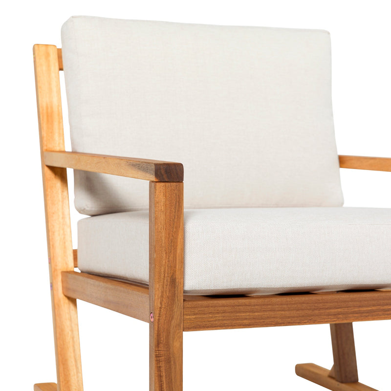 Prenton Modern Solid Wood Outdoor Club Chair